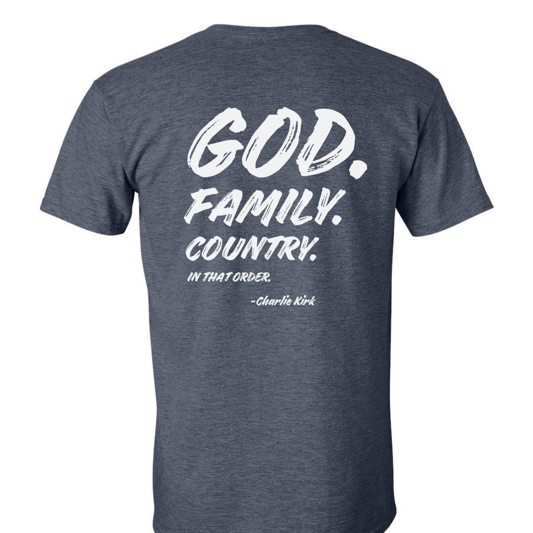God. Family. Country. Shirt Charlie Kirk