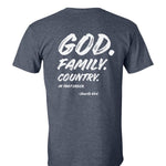 Load image into Gallery viewer, God. Family. Country. Shirt Charlie Kirk

