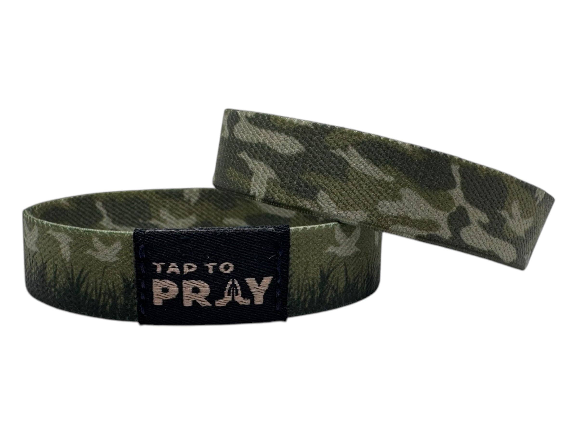 Tap To Pray™ Wristbands - Waterfowl Camo: X-Large