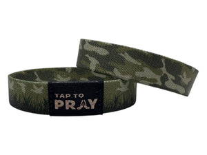 Tap To Pray™ Wristbands - Waterfowl Camo: X-Large