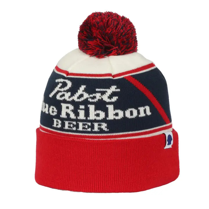 Pabst Beer Pom Watch Cap