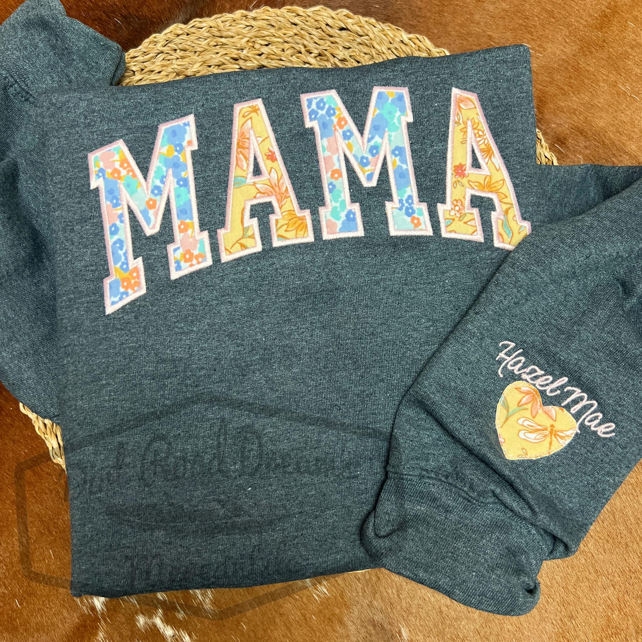 Custom MAMA Applique with your babies clothing!