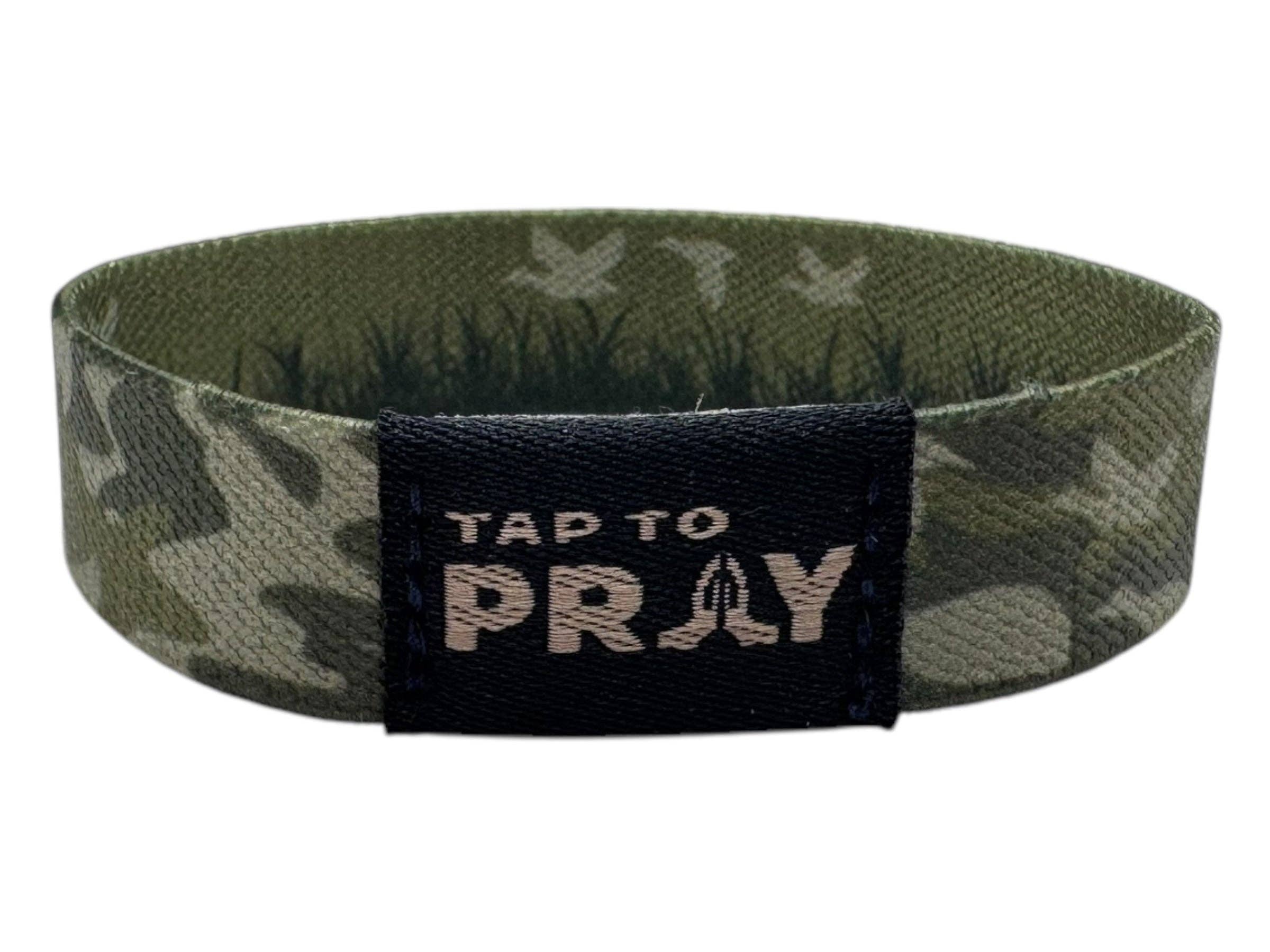 Tap To Pray™ Wristbands - Waterfowl Camo: X-Large