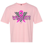 Load image into Gallery viewer, Wildcats Pink Ribbon Checkered Shirt
