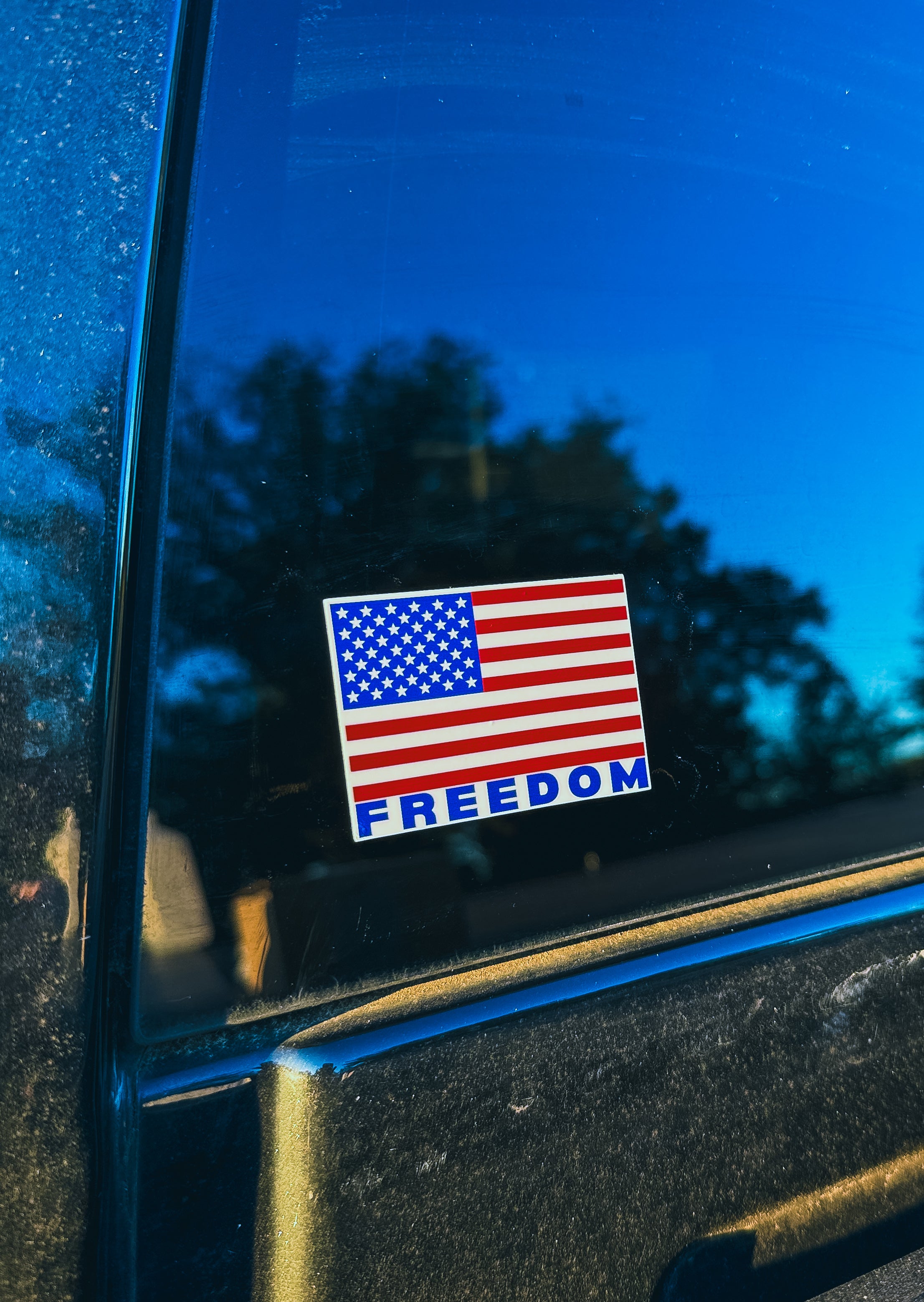 American Flag Freedom Decal 2.5” x 1.8”