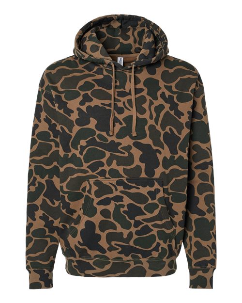 Old School Camo Hooded Heavyweight Sweatshirt