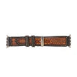 Load image into Gallery viewer, Myra Hand Tooled Leather Apple Watch Band
