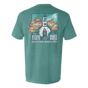 Southern Fried Cotton Little White Church T-Shirt