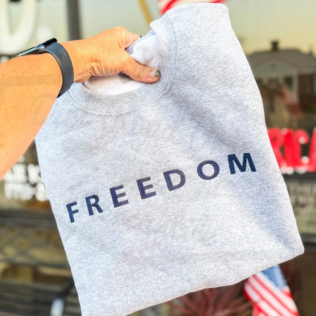 Freedom Embroidered Sweatshirt