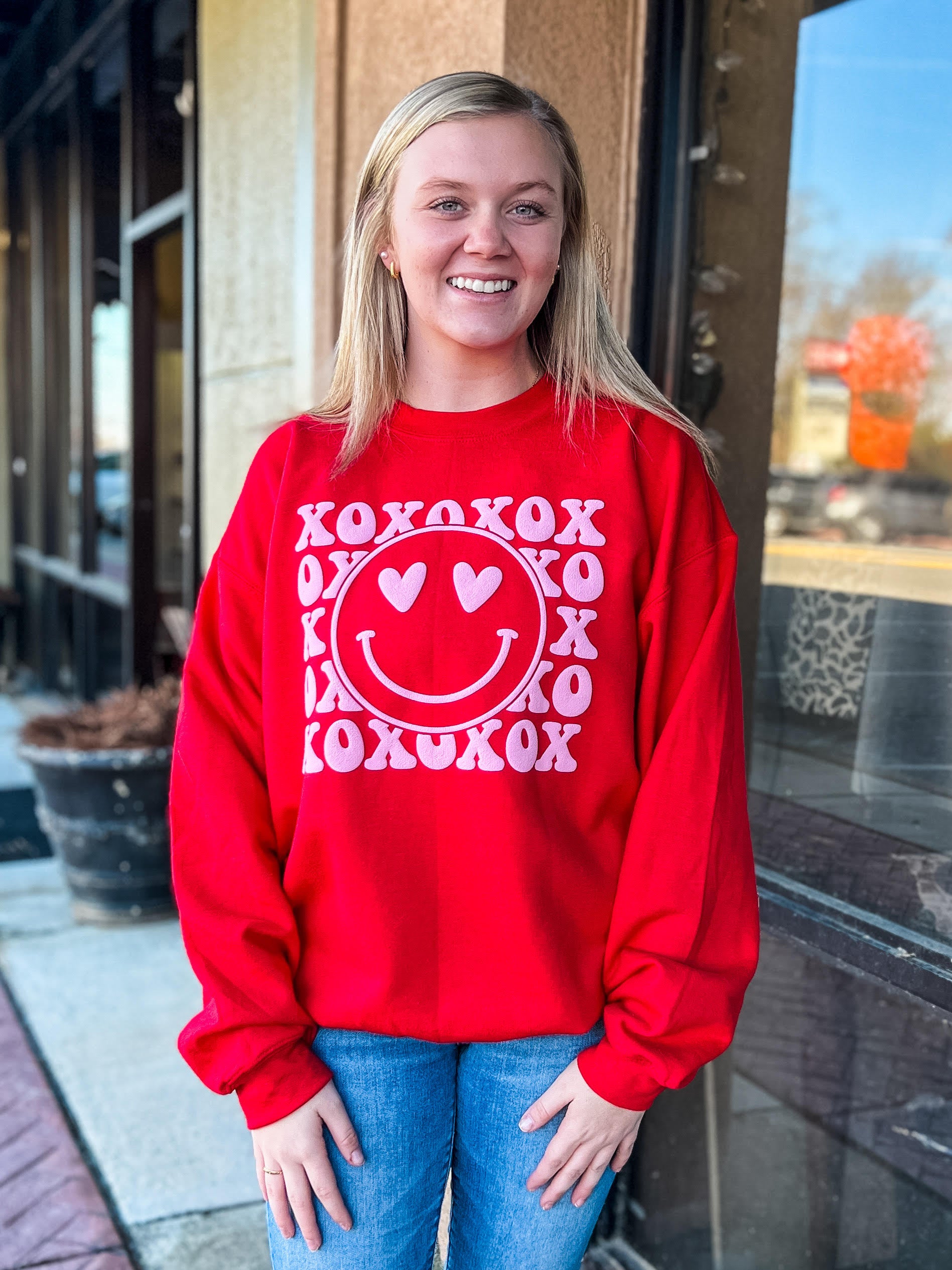 XOXO Smiley Sweatshirt