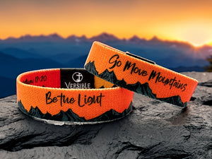 Versible Bracelet Be The Light Matthew 5:16 Go Move Mountains Matthew 17:20