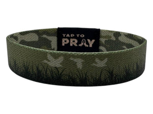 Tap To Pray™ Wristbands - Waterfowl Camo: X-Large