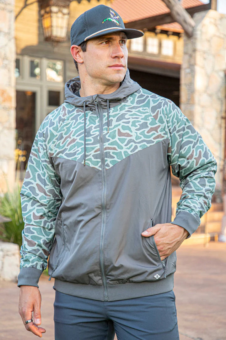 Burlebo Retro Duck Camo Windbreaker