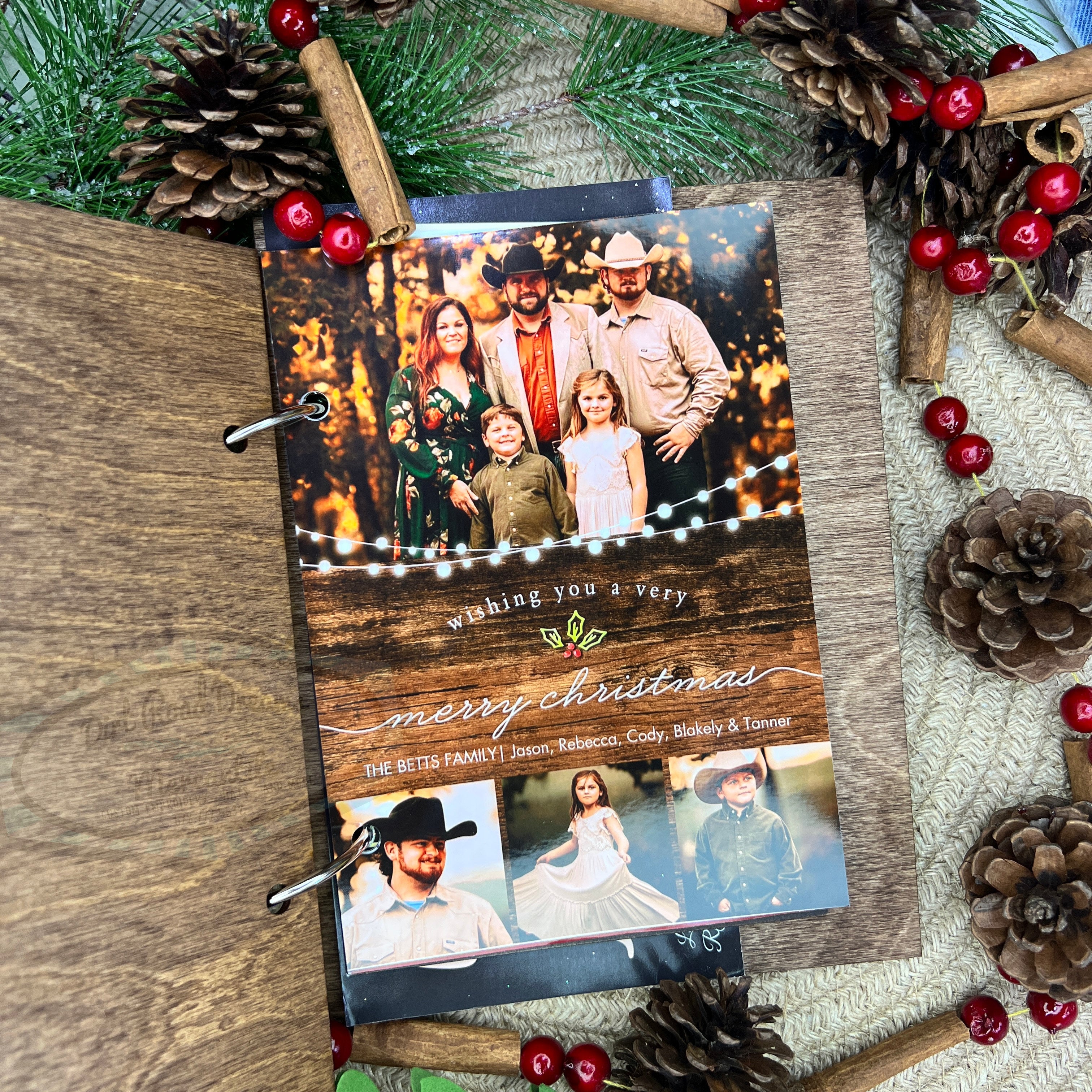 Cards of Christmas Past Holder, Christmas Card Book, Christmas Card Holder, Photo Album Cards of Christmas Past Holder, Christmas Card Book, Christmas Card Holder, Photo Album