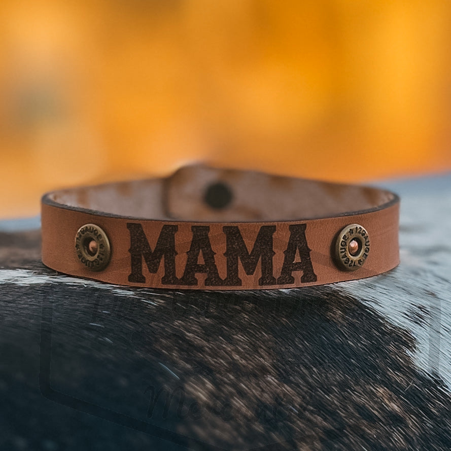 Mama Leather Bracelet